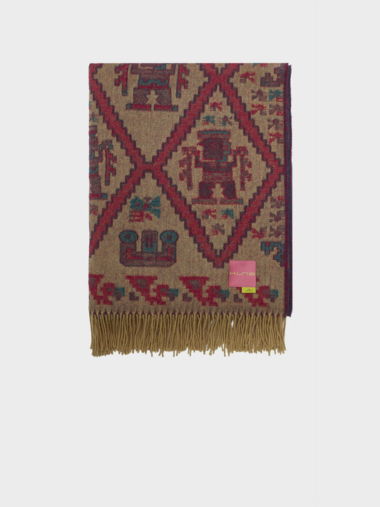 Mochica - 2 Blanket Baby Alpaca Color Yellow