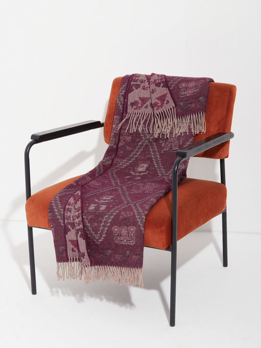 Mochica - 2 Blanket Baby Alpaca Color Cherry