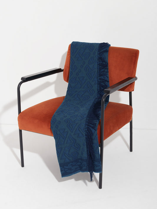 Chincha - 2 Blanket Baby Alpaca Color Blue