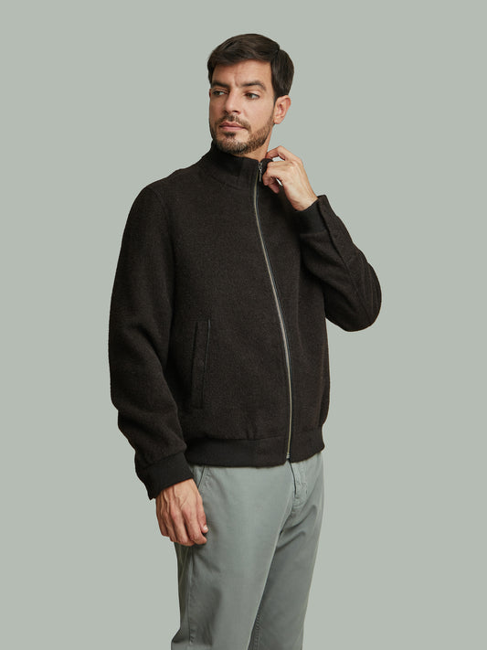 Chaqueta Bristol Color Alpaca Negra Negro