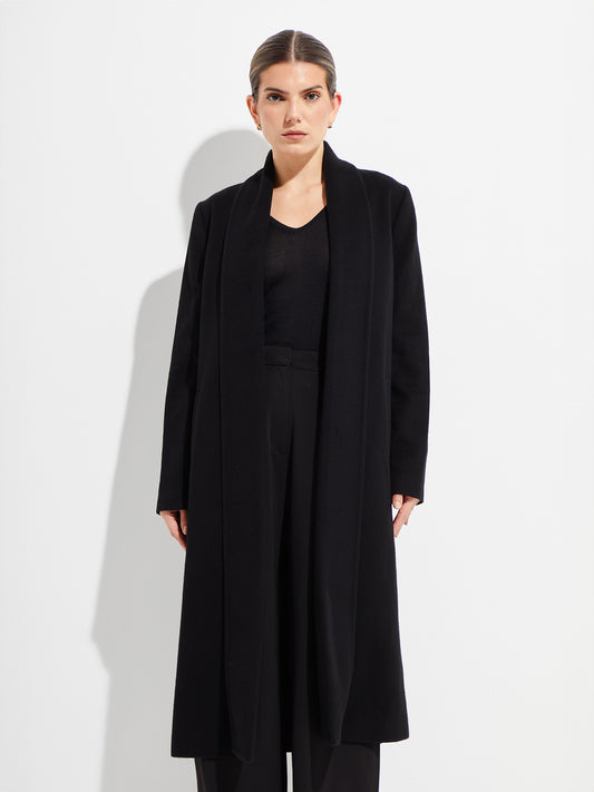 Long Swing - Vicuña Coat Vicuña Color Black