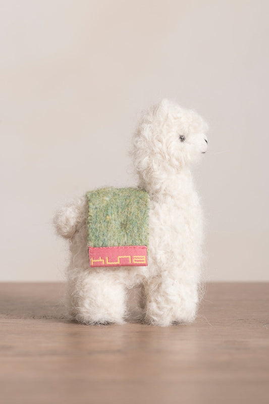 Peluche de alpaca Qoni Mediana Baby Alpaca Color Crudo