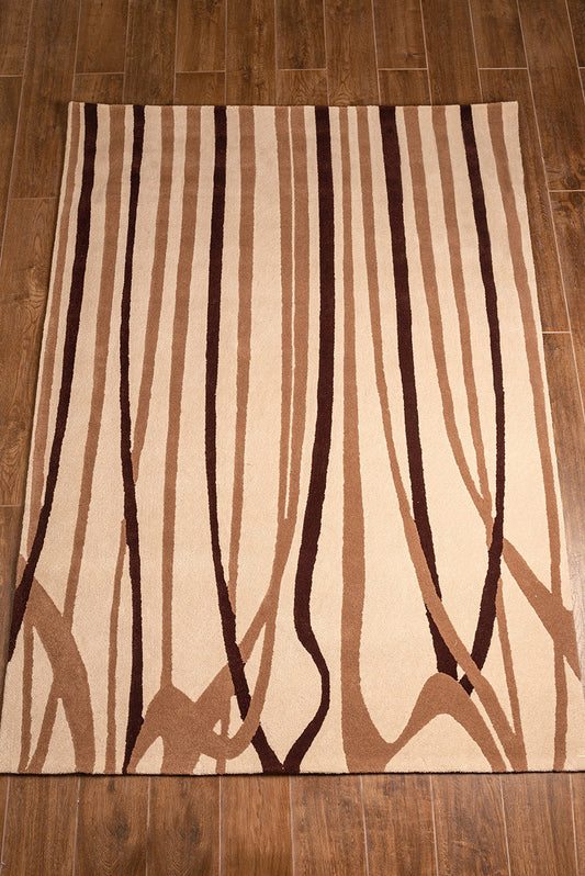 Alfombra Ramas Alpaca Color Camel