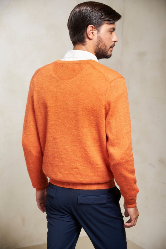 Ray Sweater Baby Alpaca Color Arancio