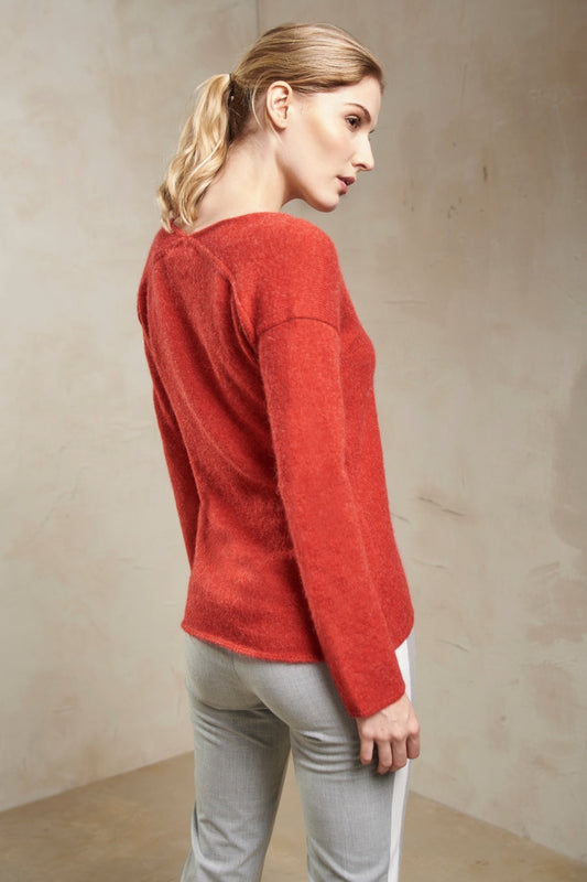 Silencio Sweater Baby Alpaca Color Cyclamen