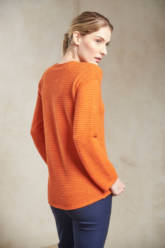 Sybil Sweater Baby Alpaca Color Arancio