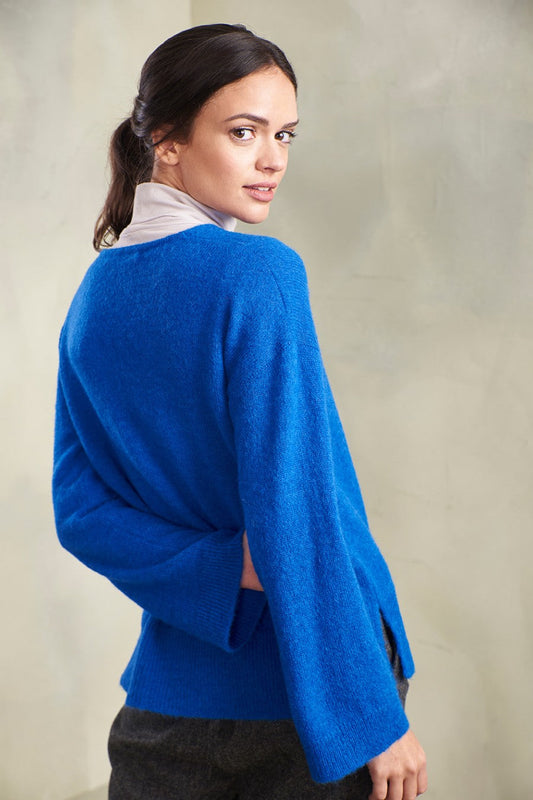 Tammy Sweater Baby Alpaca & Silk Color Blu