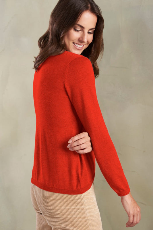 Tudor Sweater Royal Alpaca Color Rosso
