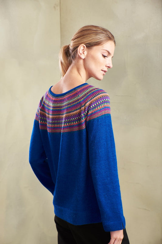 Taupa Sweater Baby Alpaca Color Blu