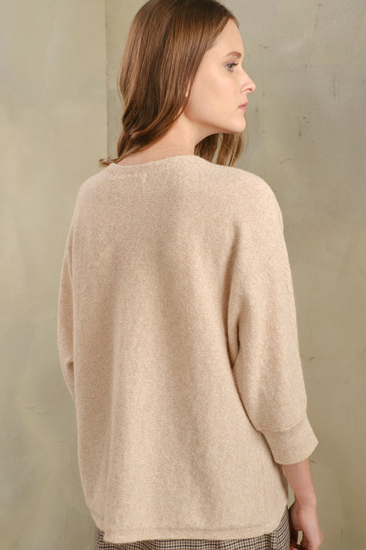 Tabbetha Sweater Baby Alpaca Color Mastic