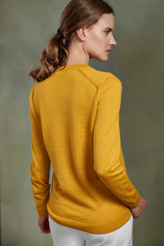Alicia Sweater Baby Alpaca Color Yellow
