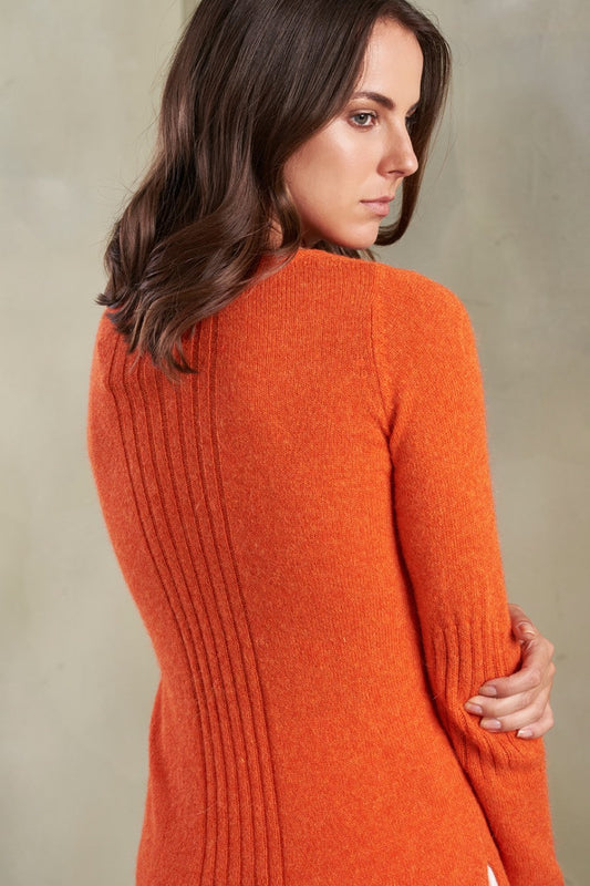 Rosalie Sweater Baby Alpaca Color Arancio