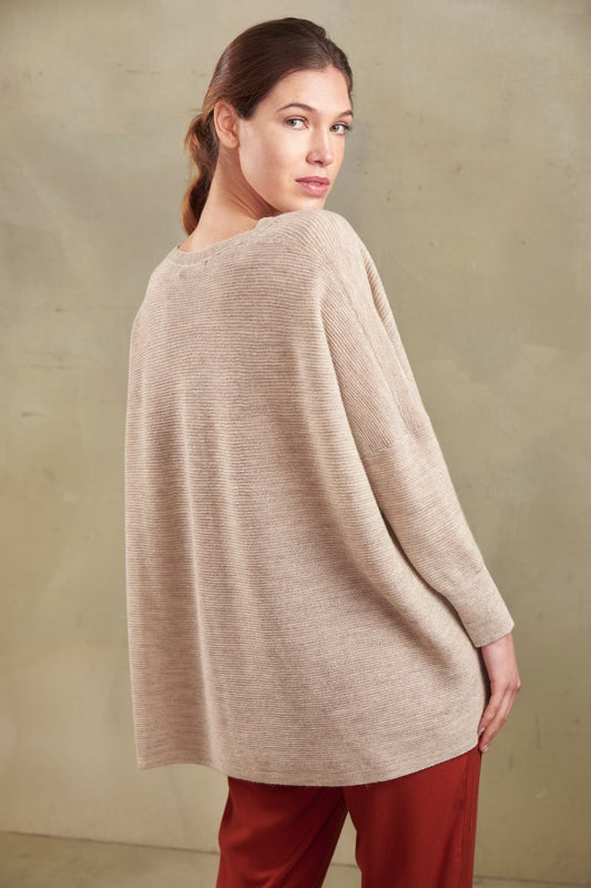 Talisman Sweater Baby Alpaca Color Canvas