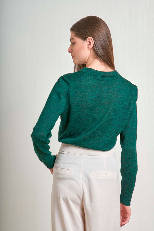 Vercelli Sweater Baby Alpaca Color Spruce