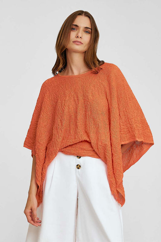 Wind Sweater Baby Alpaca & Silk Color Orange