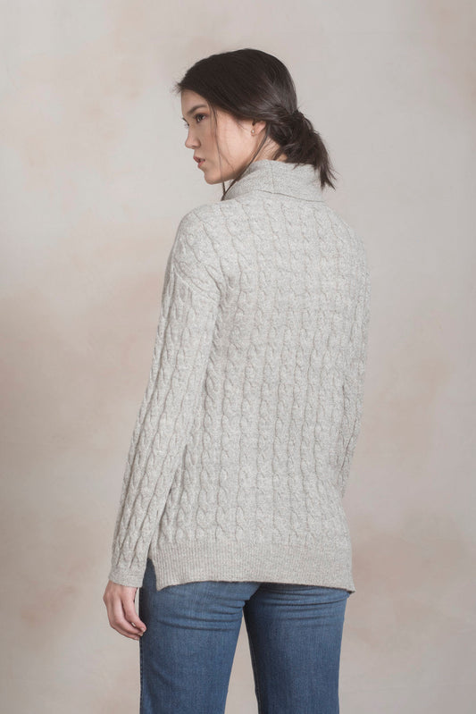 Petra Sweater Alpaca Color Lluvia