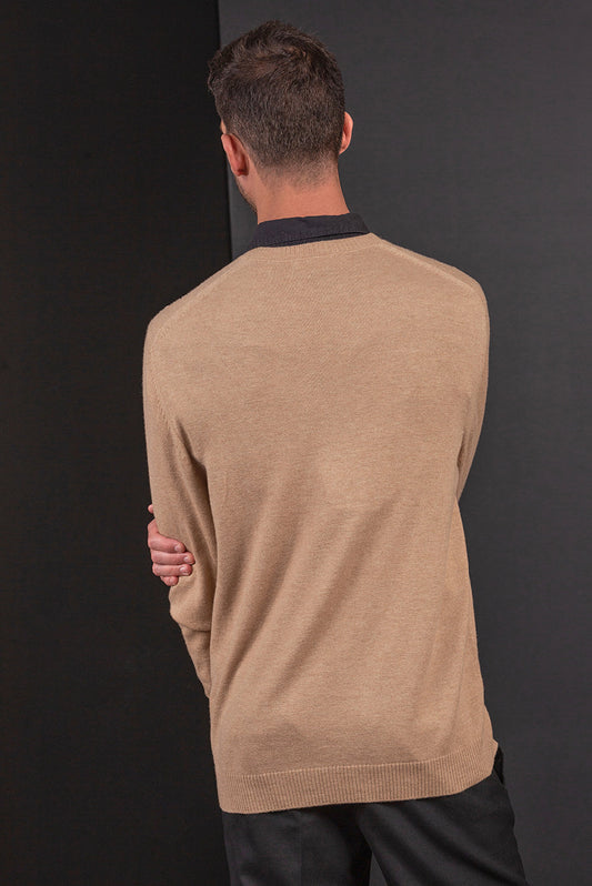 Bemol Sweater Guanaco & Wool Color Natural