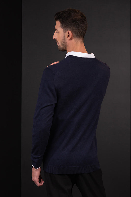 Bemol Sweater Guanaco & Wool Color Navy