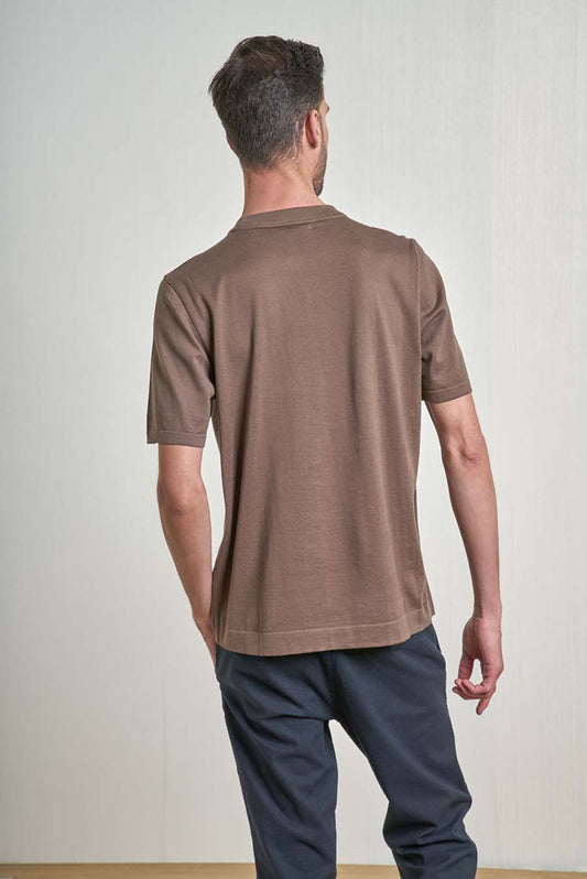Camiseta Udelo Algodon Color Marron &amp; Claro
