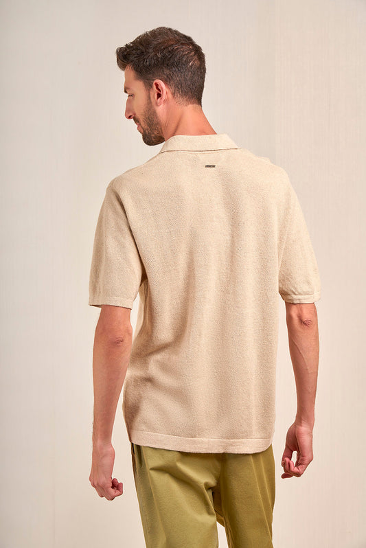 Victor T-Shirt Linen & Cotton Color Desert