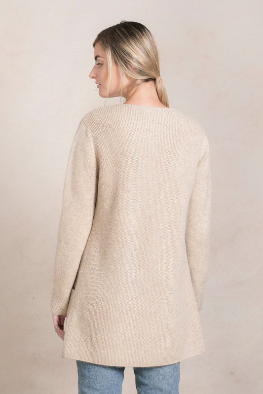 Portillo Cardigan Baby Alpaca Color Truffle