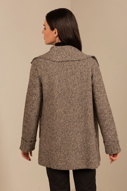 Cárdigan Unastoria Baby Alpaca Color Ciervo