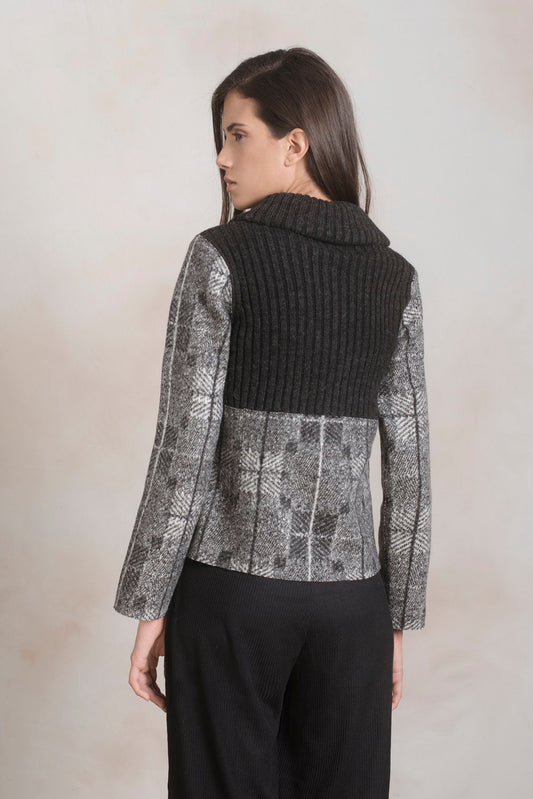 Parole Jacket Alpaca & Wool Color B&W