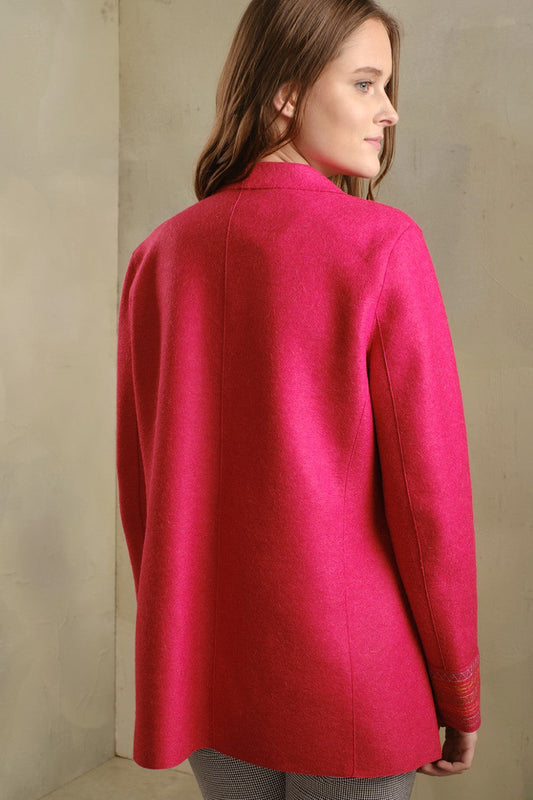 Tresor Coat Alpaca & Wool Color Rhubarb