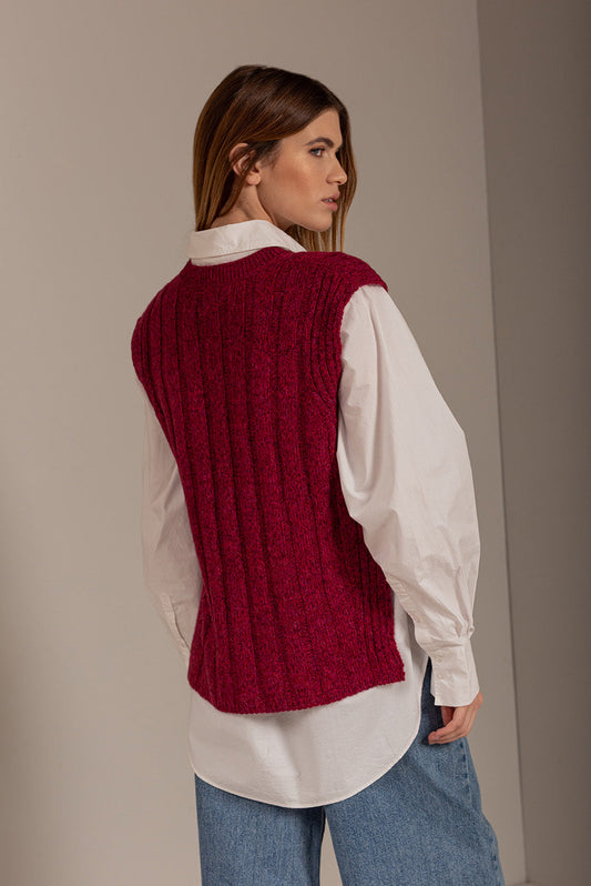 Ubeth Vest Baby Alpaca Color Multired