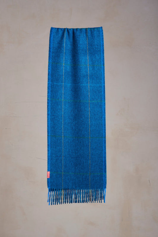 Bufanda Perdiz Baby Alpaca Color Azul