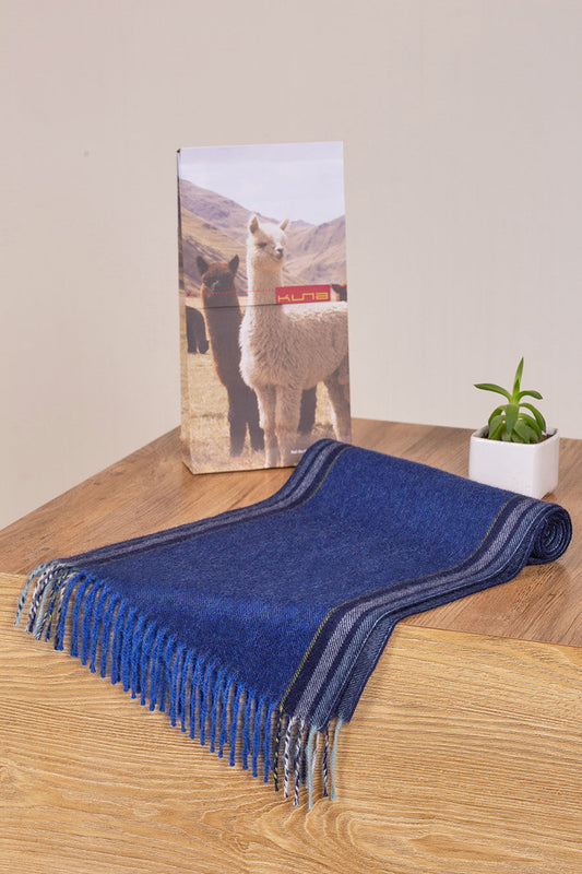 Bufanda Rufino Baby Alpaca Color Azul