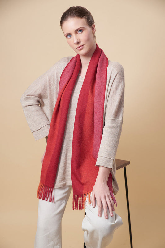 Scotty Scarf Baby Alpaca Color Red