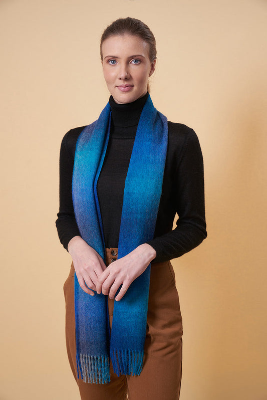 Ulaf Scarf Baby Alpaca Color Blue