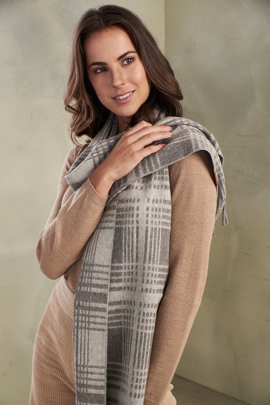 Bufanda de Carrera Baby Alpaca Color Gris