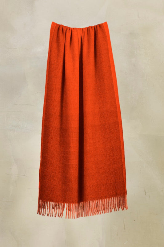 Tabaco - A Scarf Baby Alpaca Color Naranja