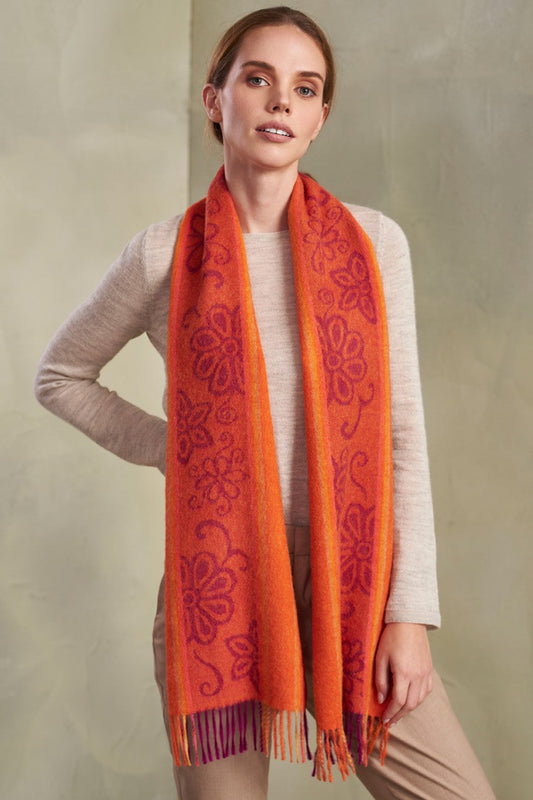 Tirsa Scarf Baby Alpaca Color Naranja