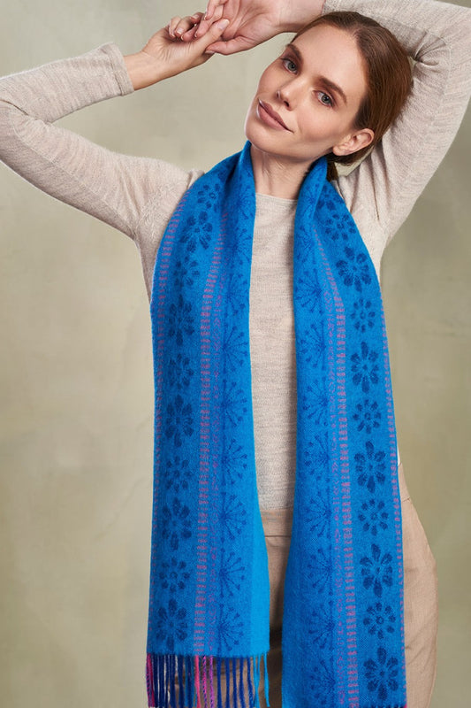 Todavia Scarf Baby Alpaca Color Blue