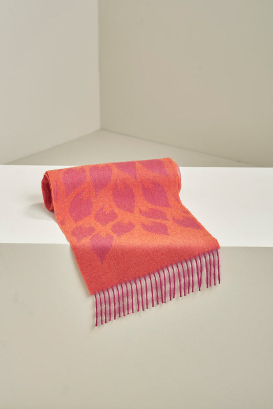 University Scarf Baby Alpaca Color Fucsia