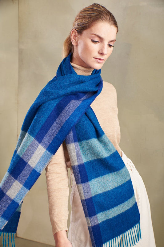 Terranova Scarf Baby Alpaca Color Blue