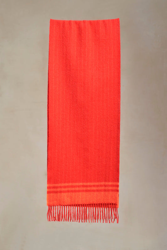 Satin Scarf Baby Alpaca Color Red