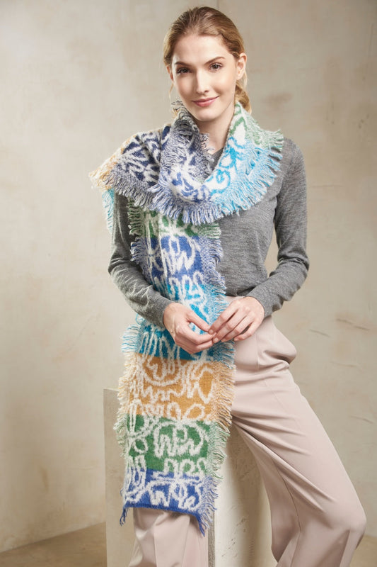 Saeta Scarf Baby Alpaca Color Atmosfera