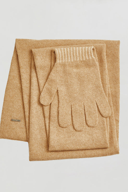 Bufanda Witty Baby Alpaca Color Chanterelle y Nomad