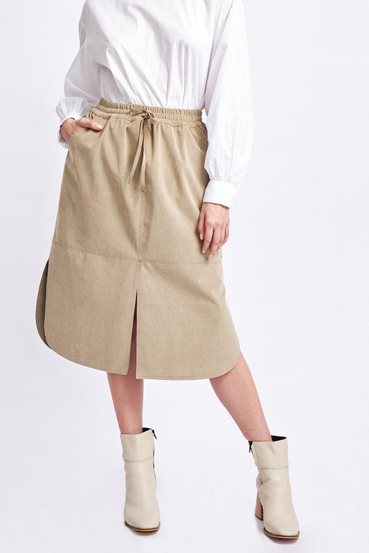 Winka Skirt Polyester Color Melangebeige
