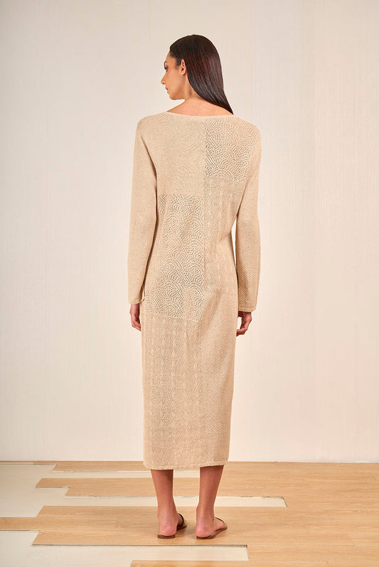 Vispera Dress Linen & Cotton Color Desert