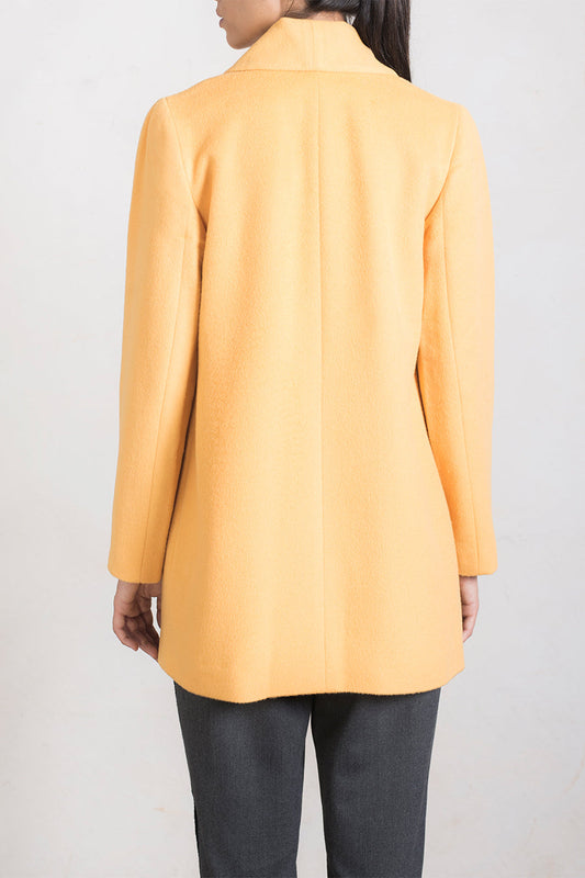 Abrigo Corto Swing Baby Alpaca Color Girasol
