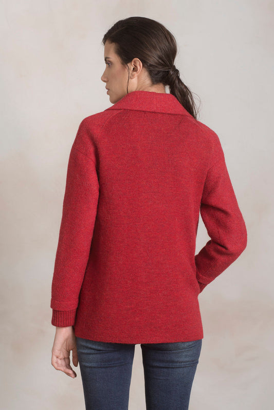 Peony Coat Alpaca & Wool Color Rosso