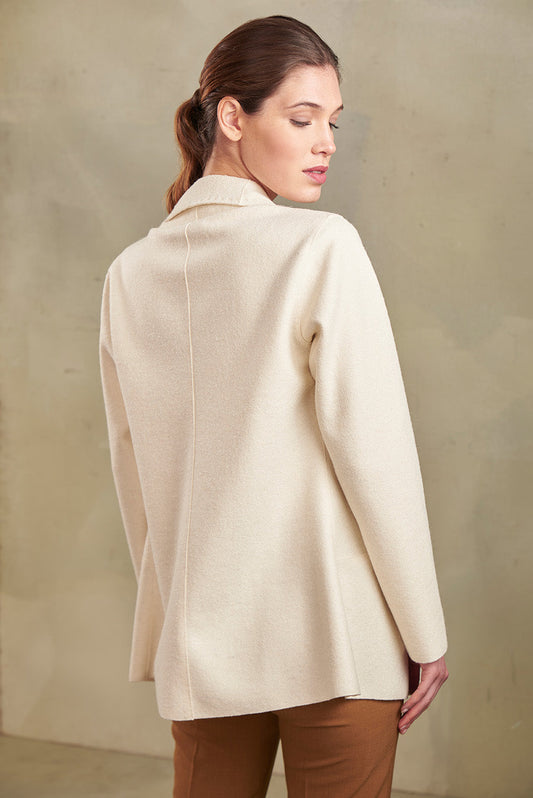 Sixtine Coat Alpaca & Wool Color Ecru