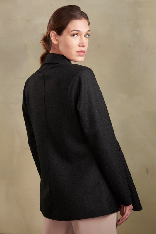 Sixtine Coat Alpaca & Wool Color Black