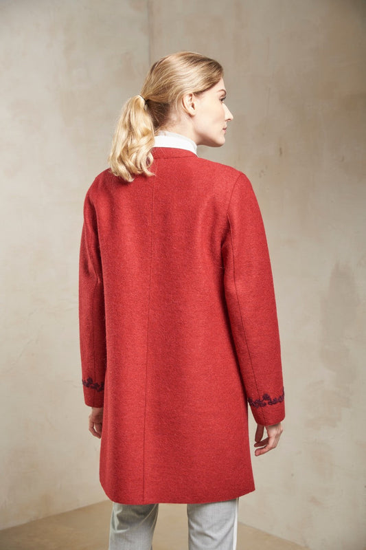 Sadie Coat Alpaca & Wool Color Rubi