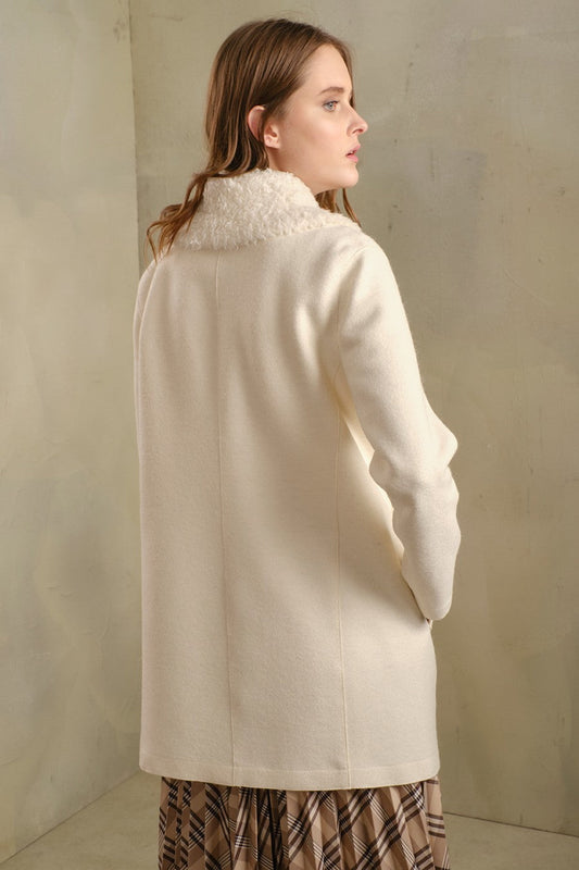 Toast Coat Alpaca & Wool Color Ecru